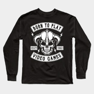 GAMING - BORN TO PLAY VIDEO GAMES Long Sleeve T-Shirt